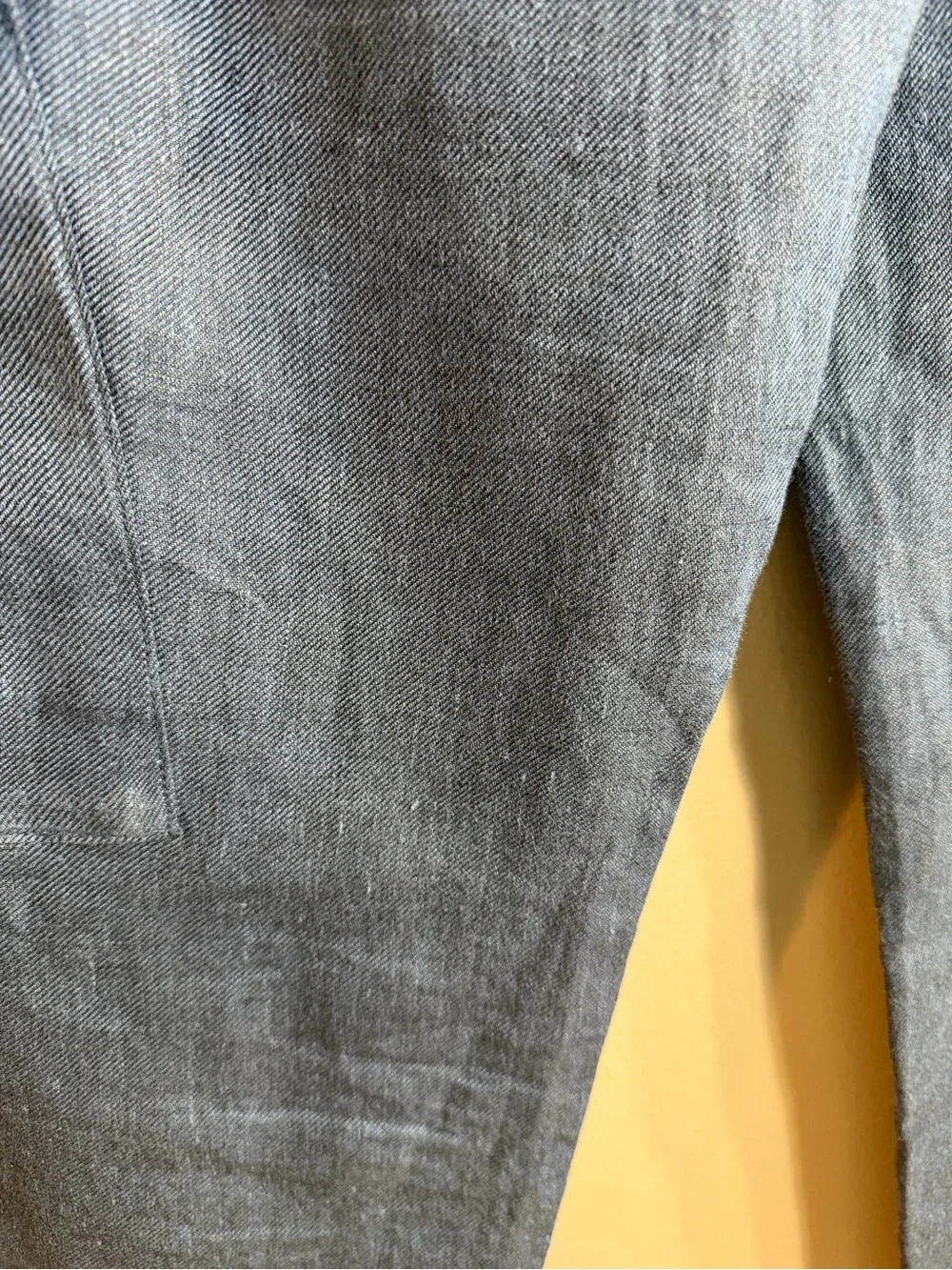 Banana Republic 100% Linen Cargo Pants Blue Utility Ankle Size 6